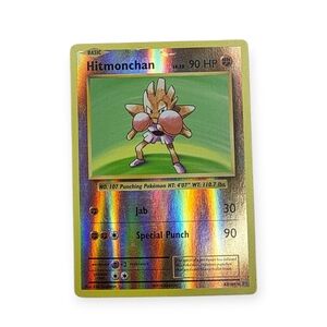 2016 XY Evolutions Reverse Holo Rare Hitmonchan Pokemon Trading Card